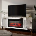 Our Take on the COSVALVE Mirrored Fireplace TV Stand for 65″ TVs