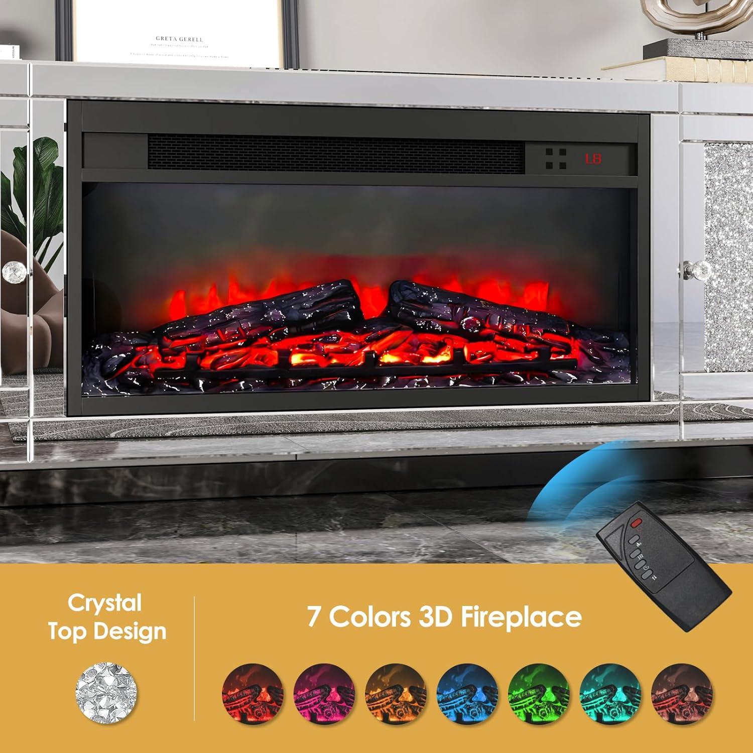 Our Take⁤ on the COSVALVE Mirrored Fireplace TV ⁤Stand for 65